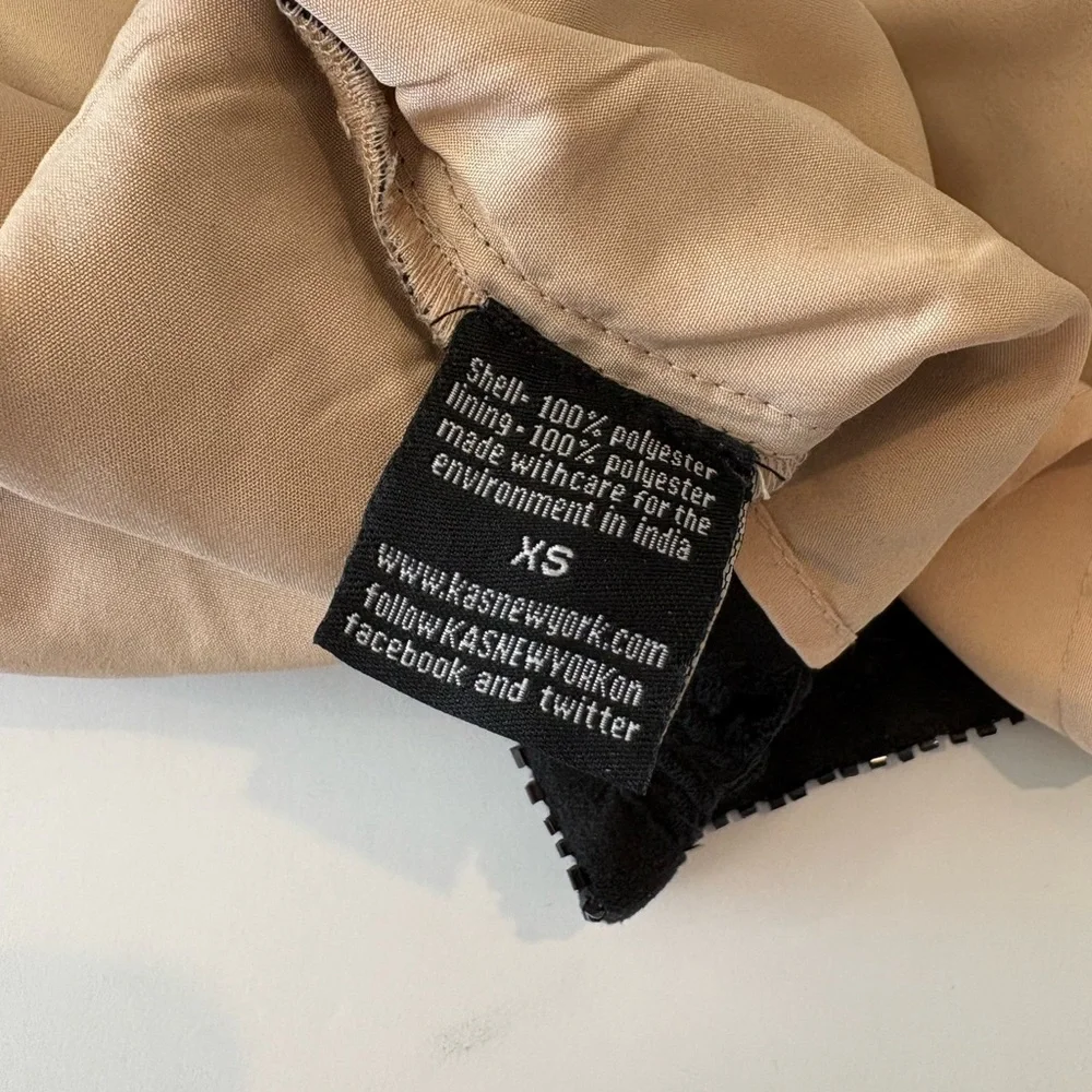 KAS New York Mari Beaded Cutout Black Dress XS - Picture 7 of 10